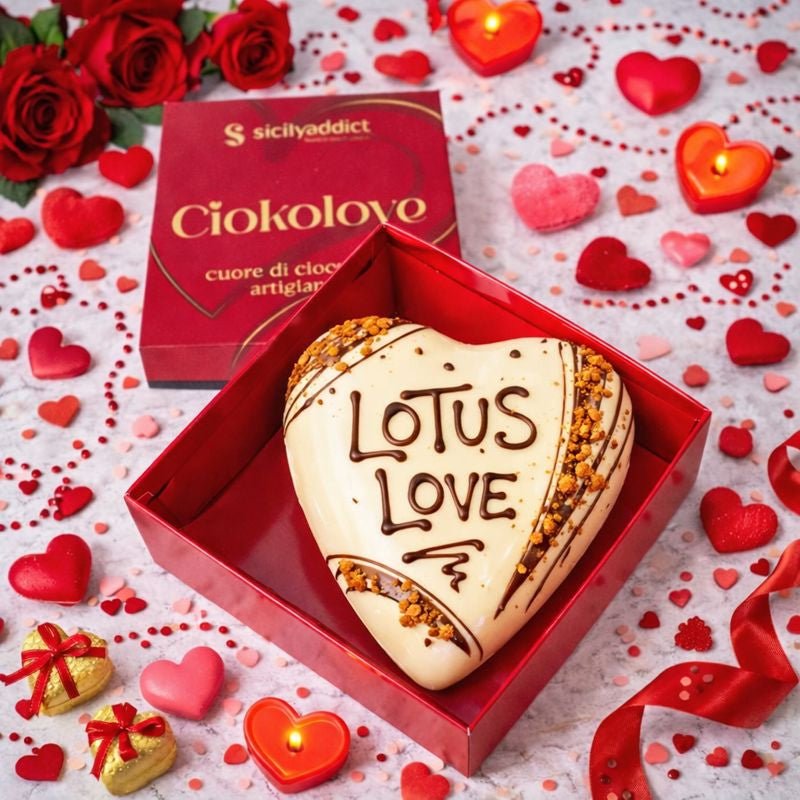Cuore di cioccolato Ciokolotus 350g + 150g sac a poche - SicilyAddict
