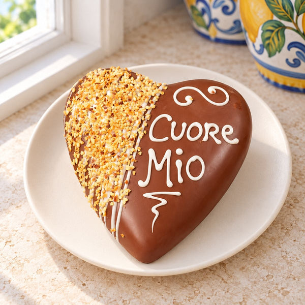 Cuore di cioccolato Ciokoroché 400g + 150g sac a poche - SicilyAddict