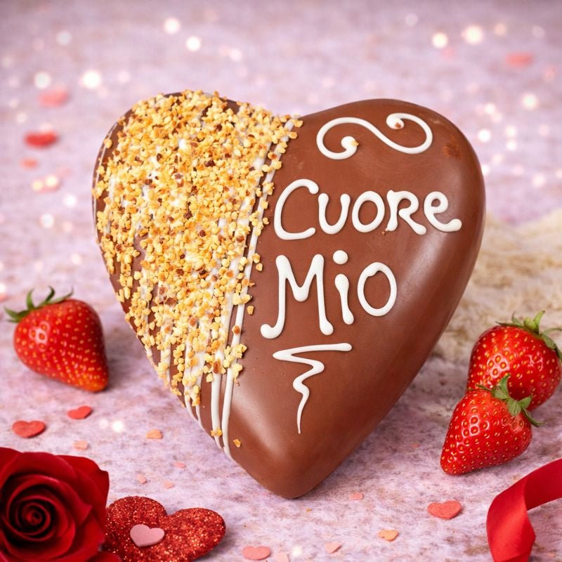 Cuore di cioccolato Ciokoroché 400g + 150g sac a poche - SicilyAddict