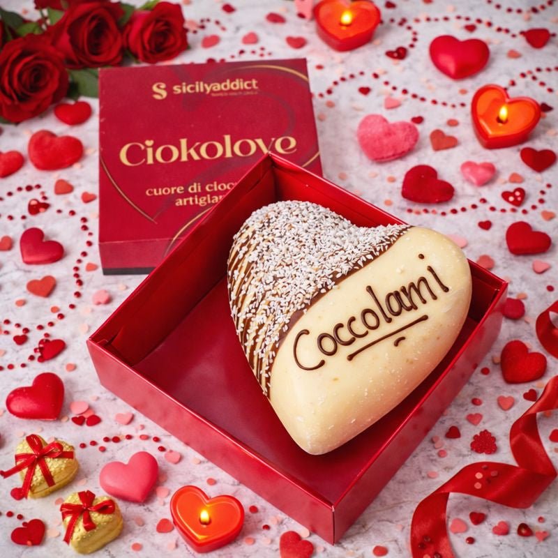 Cuore di cioccolato e Cocco Ciokococco 400g + 150g sac a poche - SicilyAddict