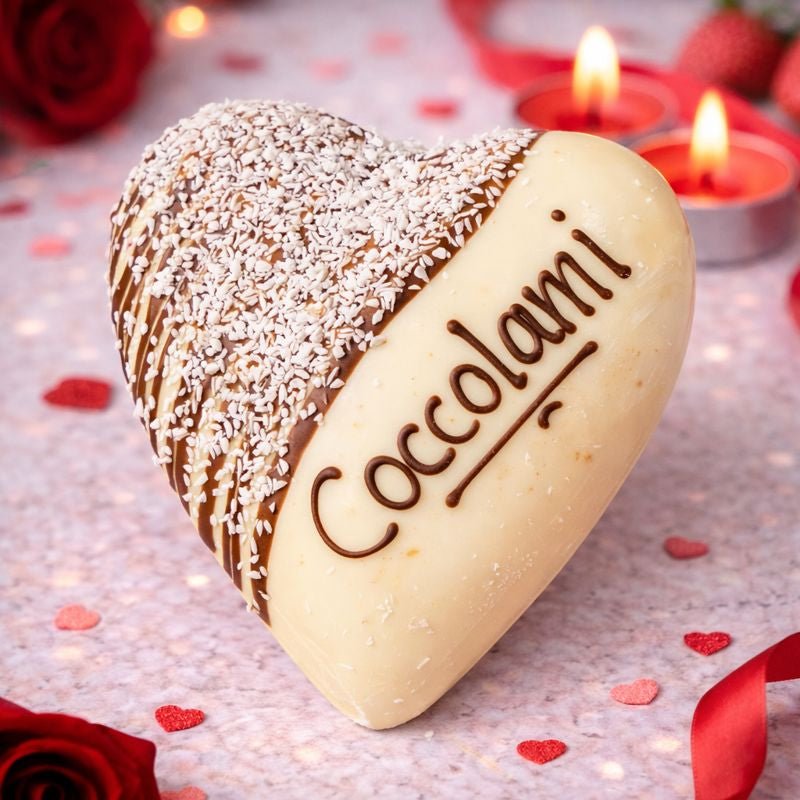 Cuore di cioccolato e Cocco Ciokococco 400g + 150g sac a poche - SicilyAddict