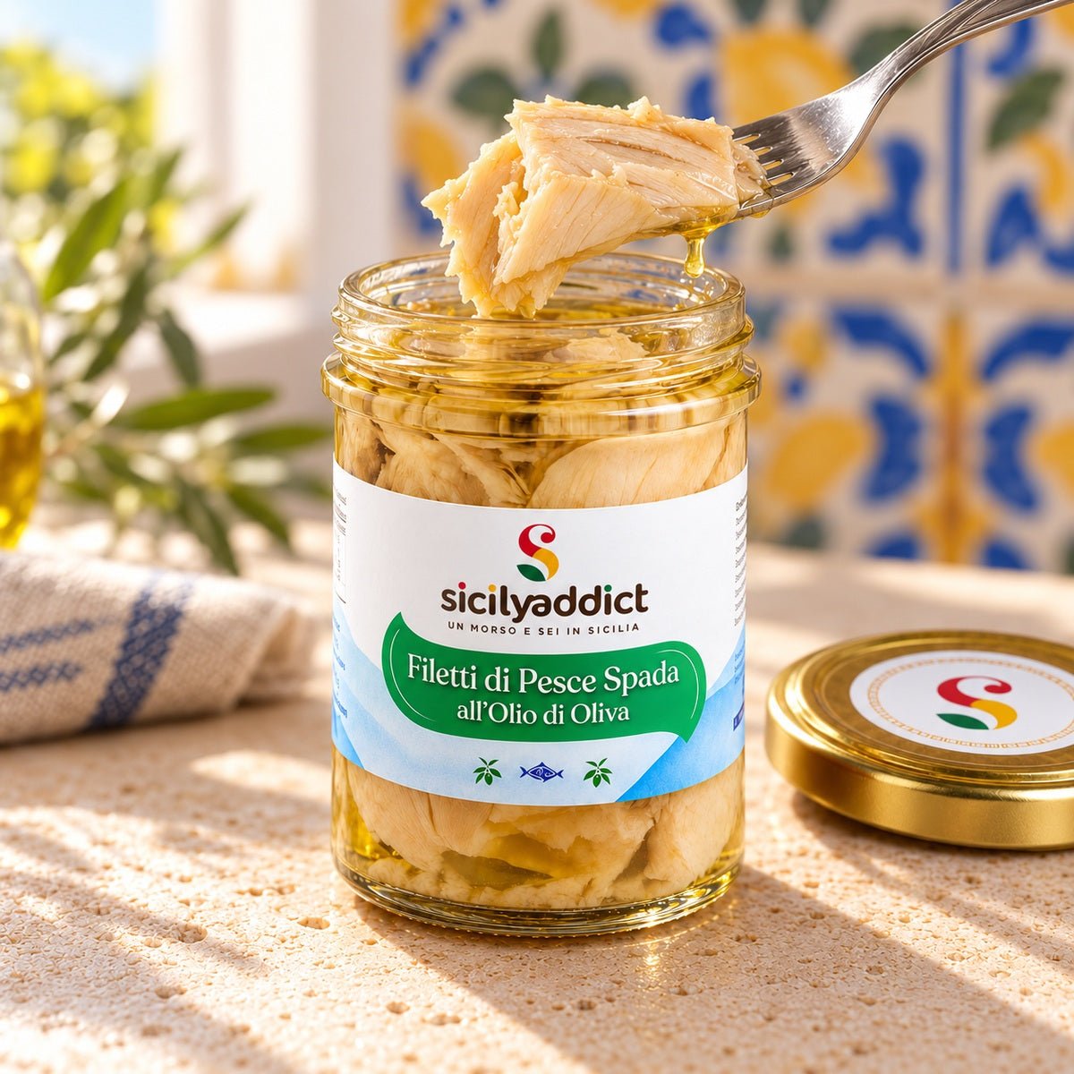 Filetti di Pescespada all'olio di oliva 200g - SicilyAddict