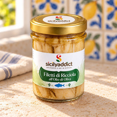 Filetti di Ricciola in olio di oliva siciliano 200g - SicilyAddict