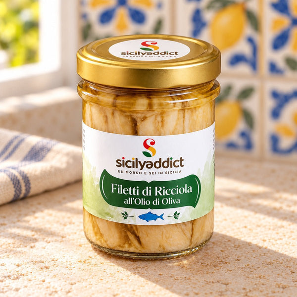 Filetti di Ricciola in olio di oliva siciliano 200g - SicilyAddict
