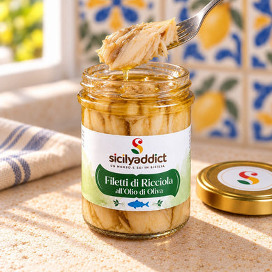 Filetti di Ricciola in olio di oliva siciliano 200g - SicilyAddict