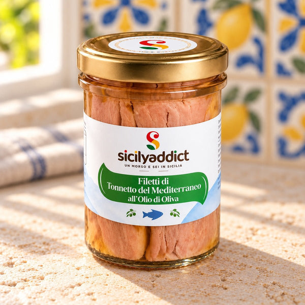 Filetti di Sgombro in olio di oliva siciliano 200 g - SicilyAddict