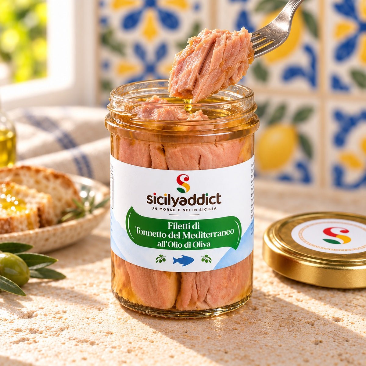 Filetti di Tonnetto del Mediterraneo in olio di oliva 200g - SicilyAddict