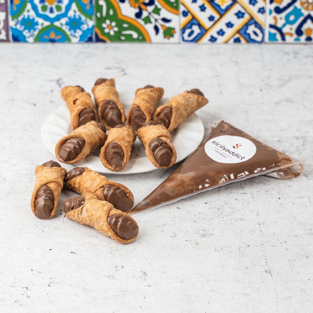Kit cannolicchi siciliani con crema a lunga conservazione - SicilyAddict