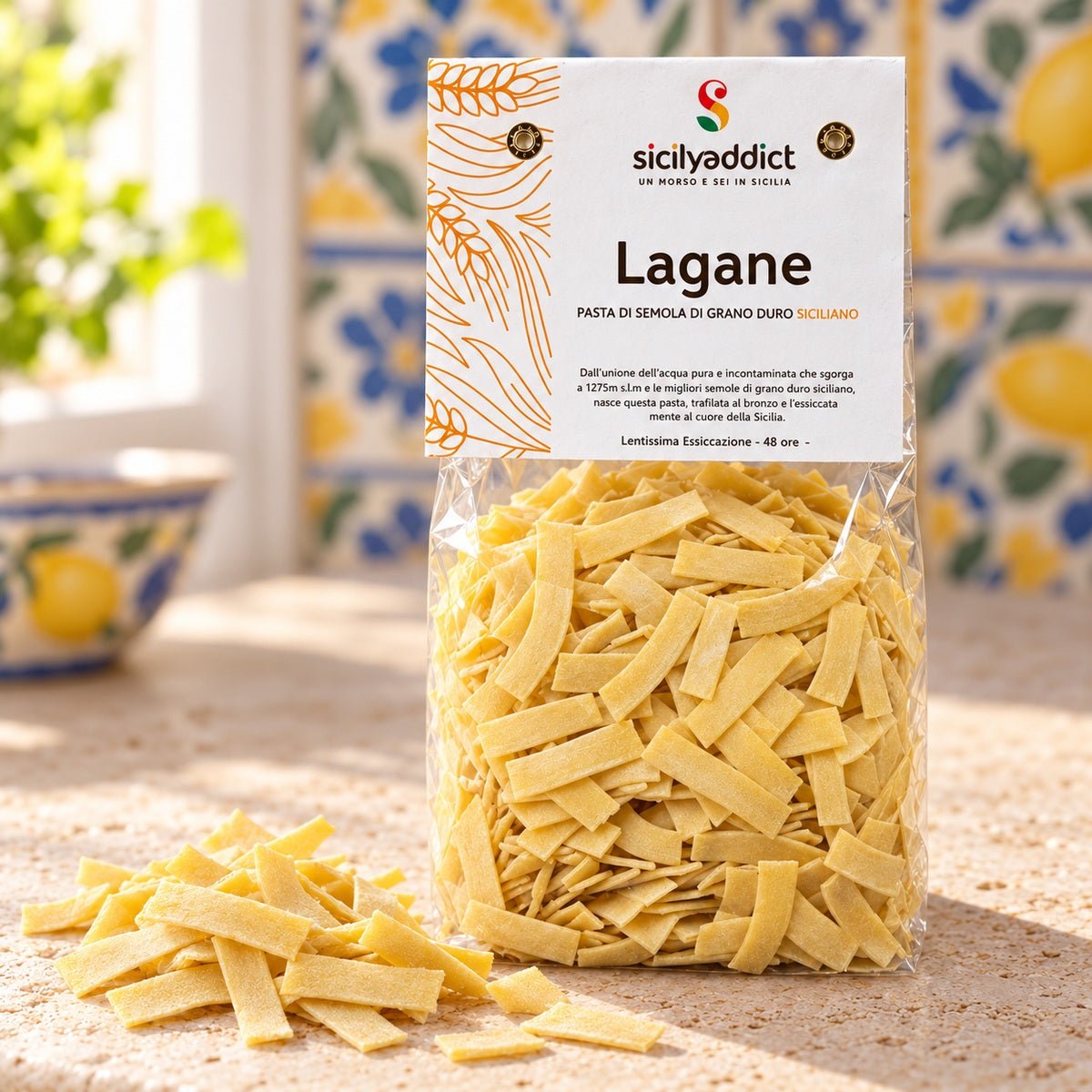 Lagane Artigianali grano 100% siciliano 500g - SicilyAddict