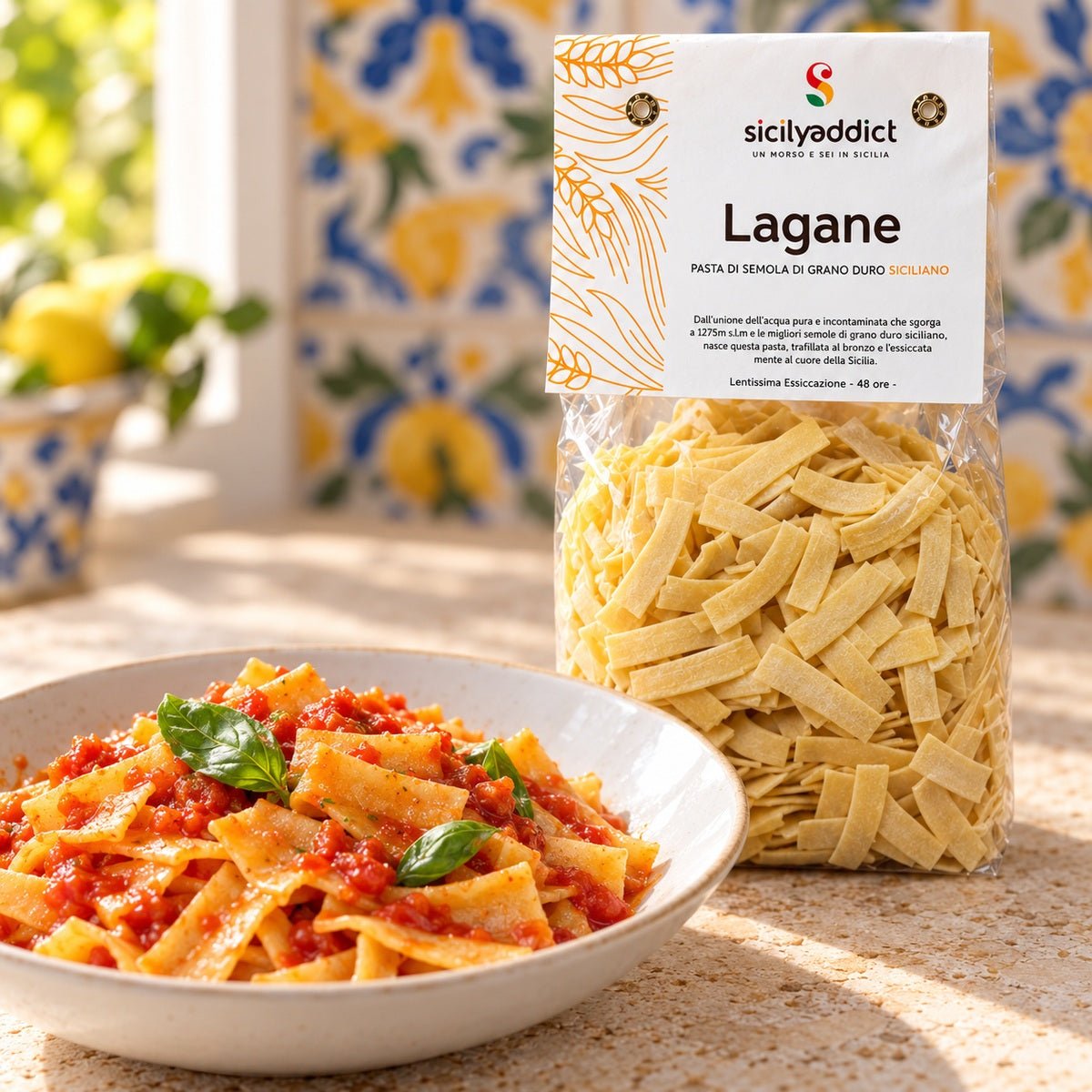 Lagane Artigianali grano 100% siciliano 500g - SicilyAddict