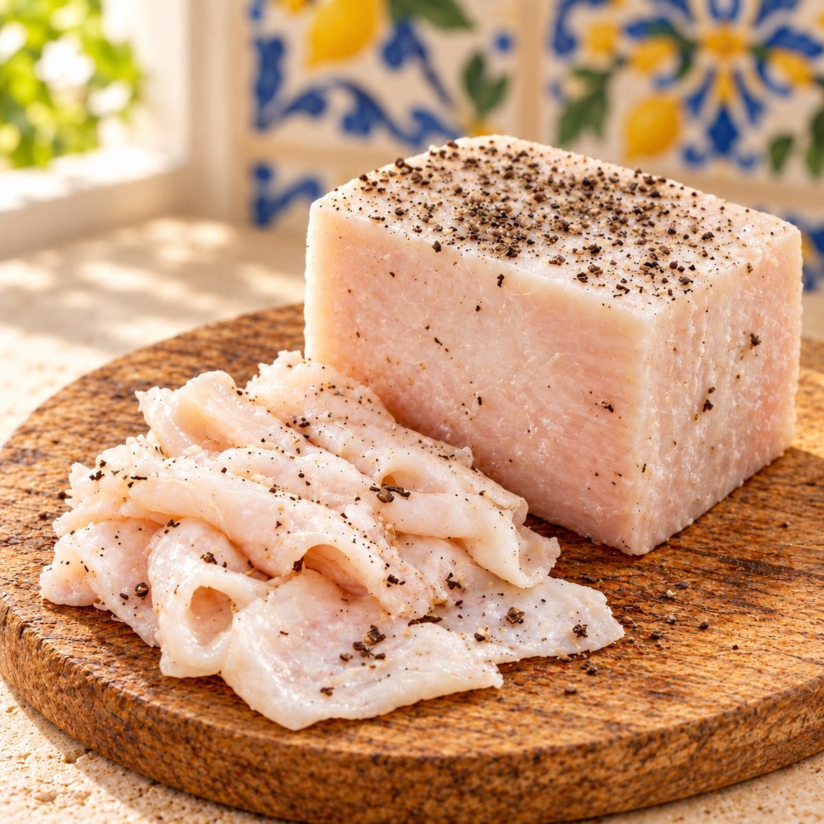 Lardo di suino nero dei Nebrodi con PEPE NERO - SicilyAddict