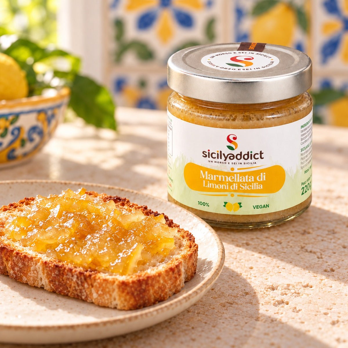 Marmellata di limoni di Sicilia 220g - SicilyAddict