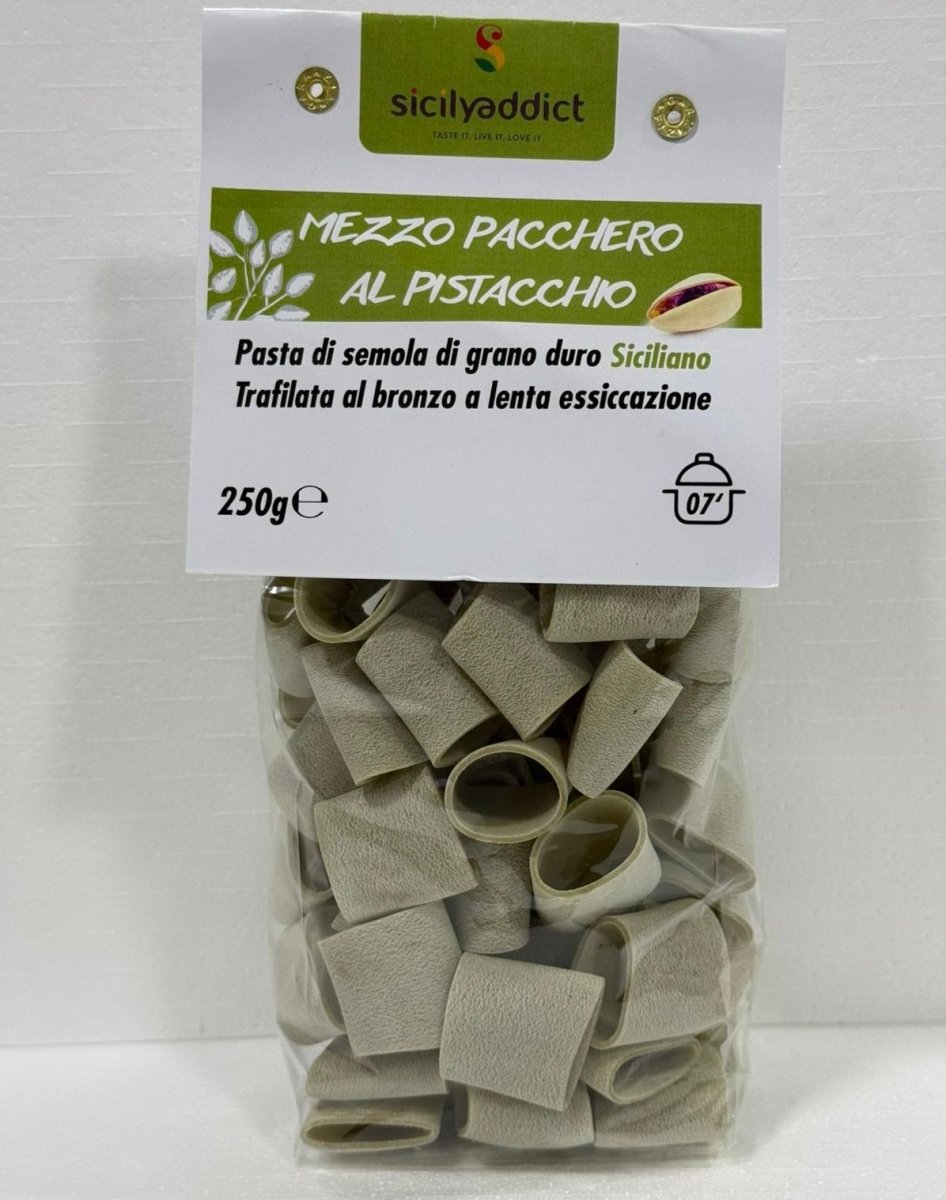 Mezzo pacchero al pistacchio 250 g - SicilyAddict