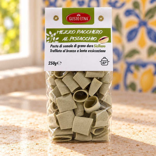 Mezzo pacchero al pistacchio 250 g - SicilyAddict