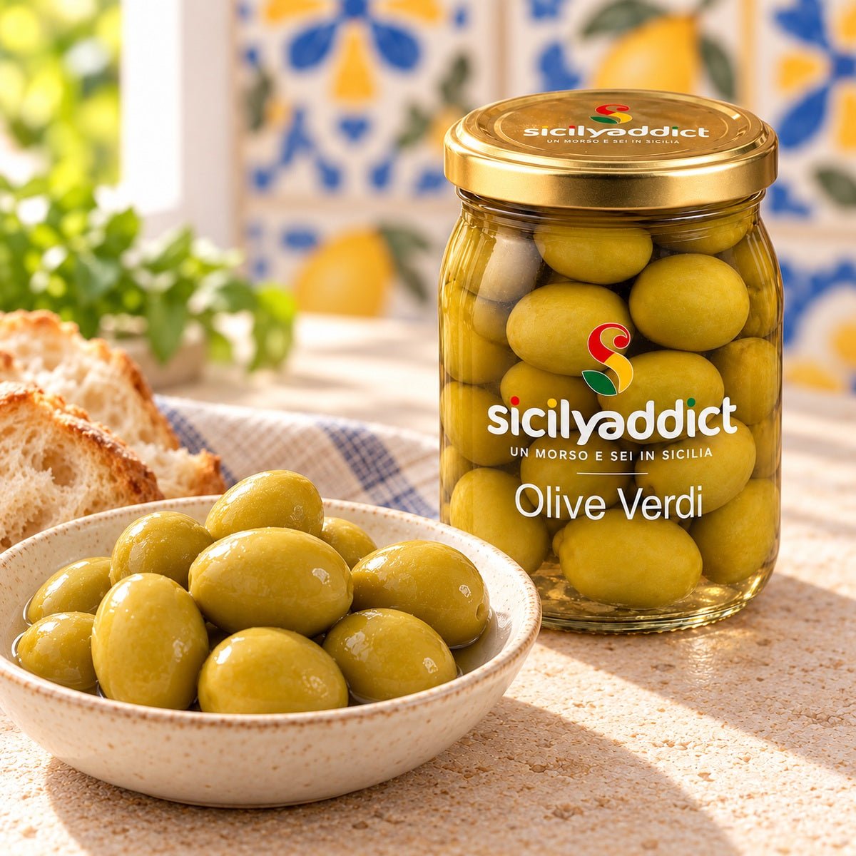 Olive verdi da cocktail 340g - SicilyAddict