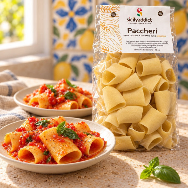 Paccheri Artigianali grano 100% siciliano 500g - SicilyAddict