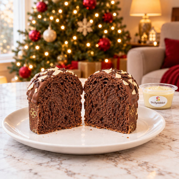 Panettoncino artigianale ai Tre Cioccolati - SicilyAddict