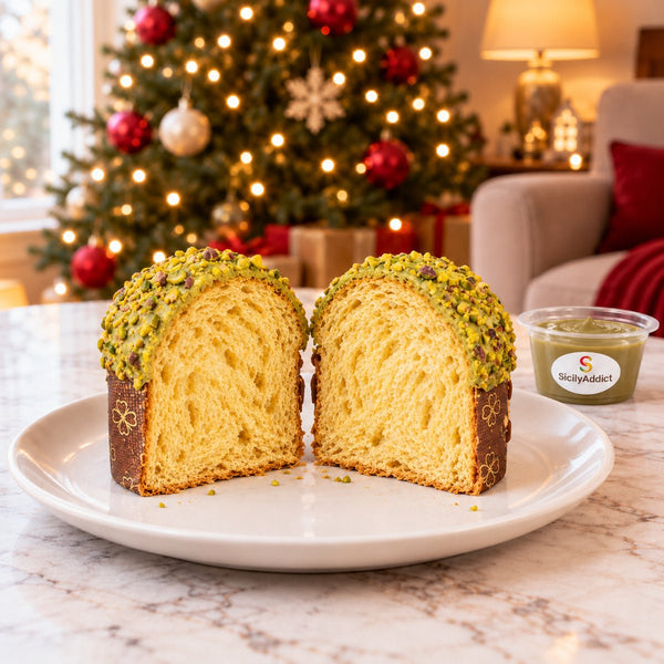 Panettoncino artigianale al pistacchio - SicilyAddict