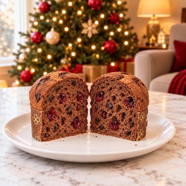 Panettoncino artigianale Amarene e cioccolato Fondente - SicilyAddict