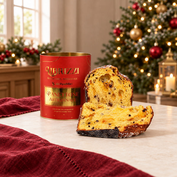 Panettone albicocche e cioccolato Linea Librizzi Deluxe 1kg - SicilyAddict