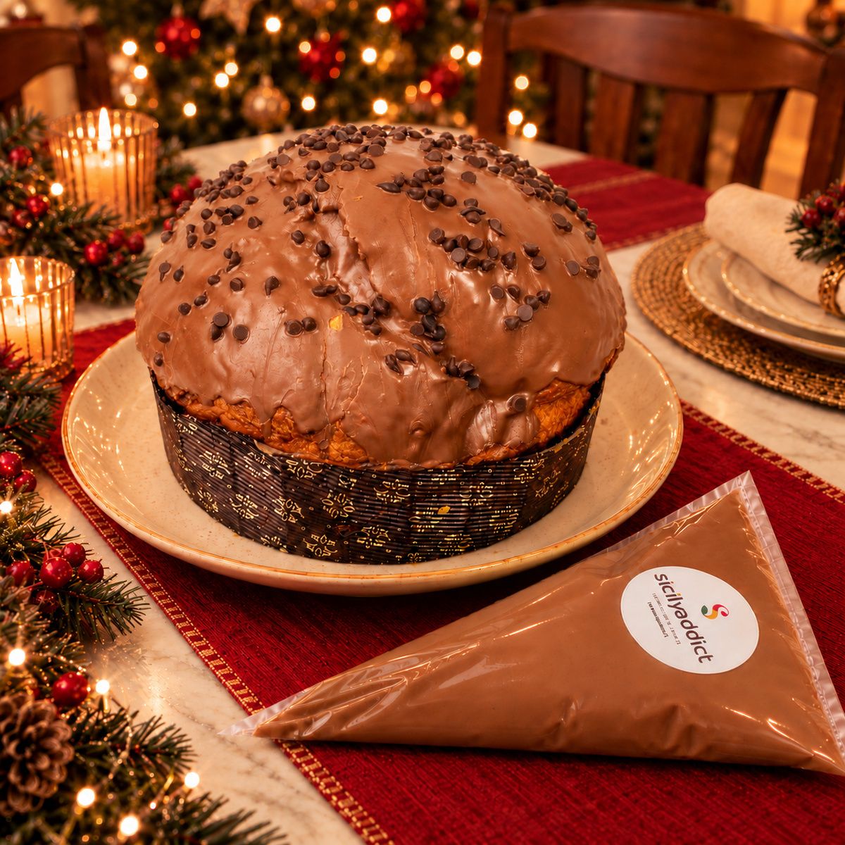 Panettone artigianale al Cioccolato - SicilyAddict