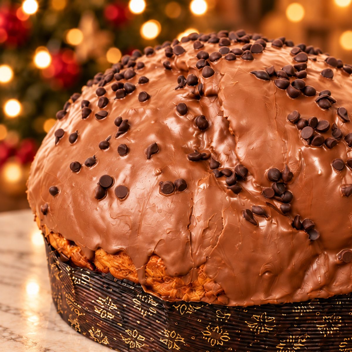 Panettone artigianale al Cioccolato - SicilyAddict