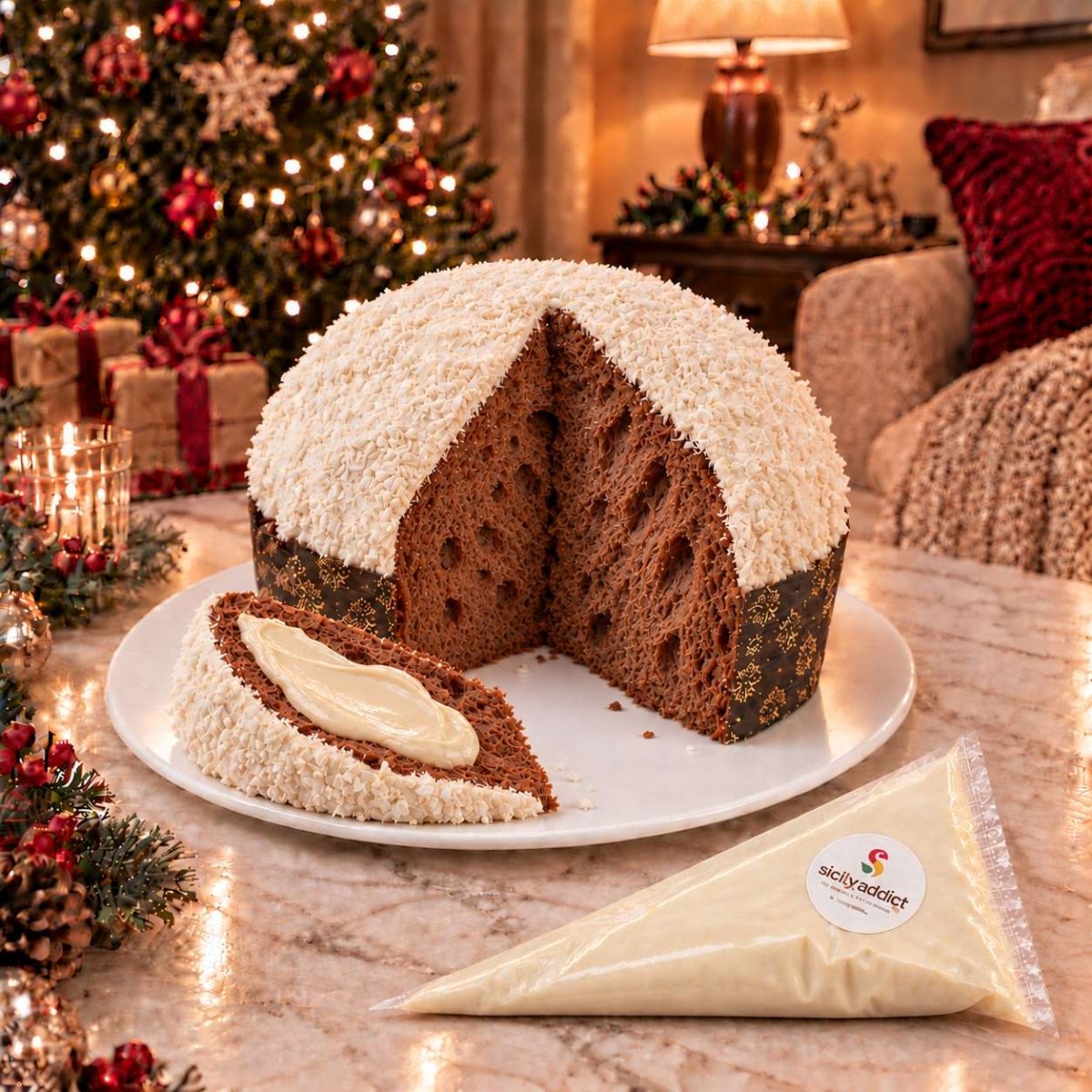 Panettone artigianale al cioccolato e Cocco Ciokococco - SicilyAddict