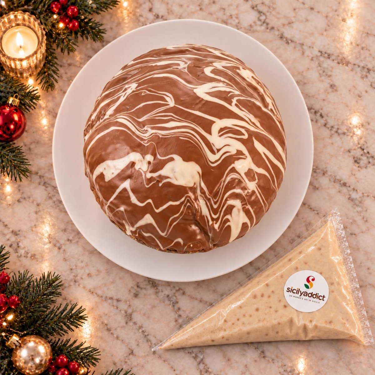Panettone artigianale al cioccolato e nocciole Ciokonocciola - SicilyAddict