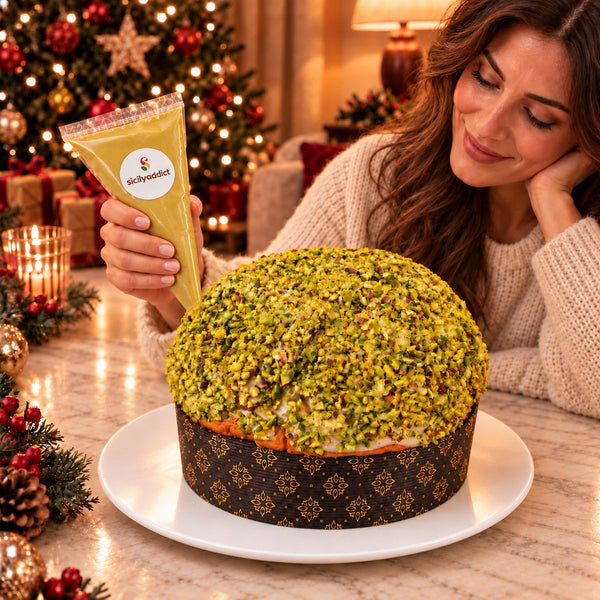 Panettone artigianale al Pistacchio - SicilyAddict