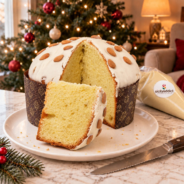 Panettone artigianale alla Mandorla - SicilyAddict
