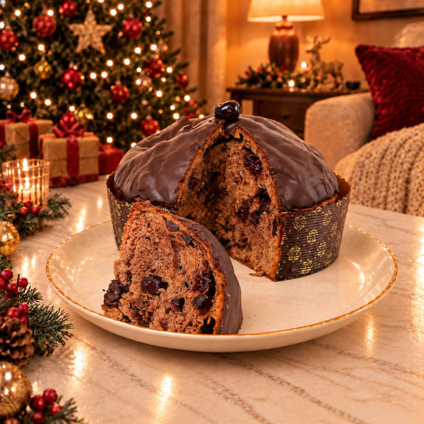 Panettone artigianale Amarene e Cioccolato Fondente - SicilyAddict