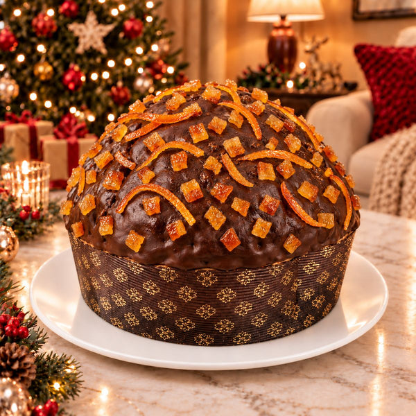 Panettone artigianale Arance Candite e Cioccolato Fondente - SicilyAddict