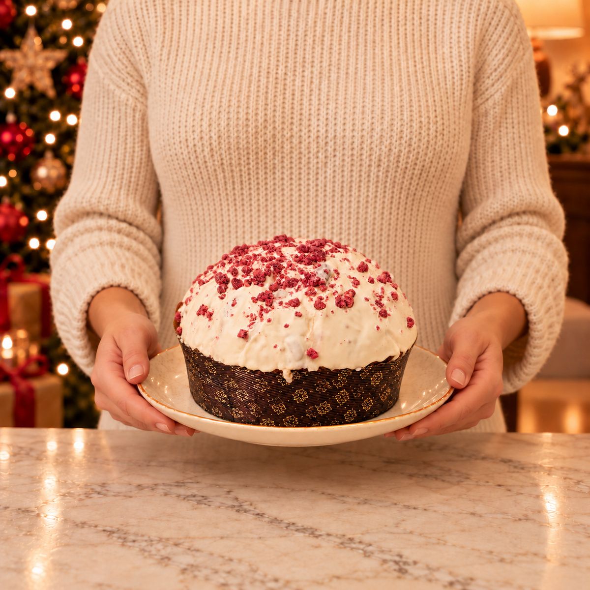 Panettone artigianale Frutti di Bosco e Cioccolato Bianco - SicilyAddict