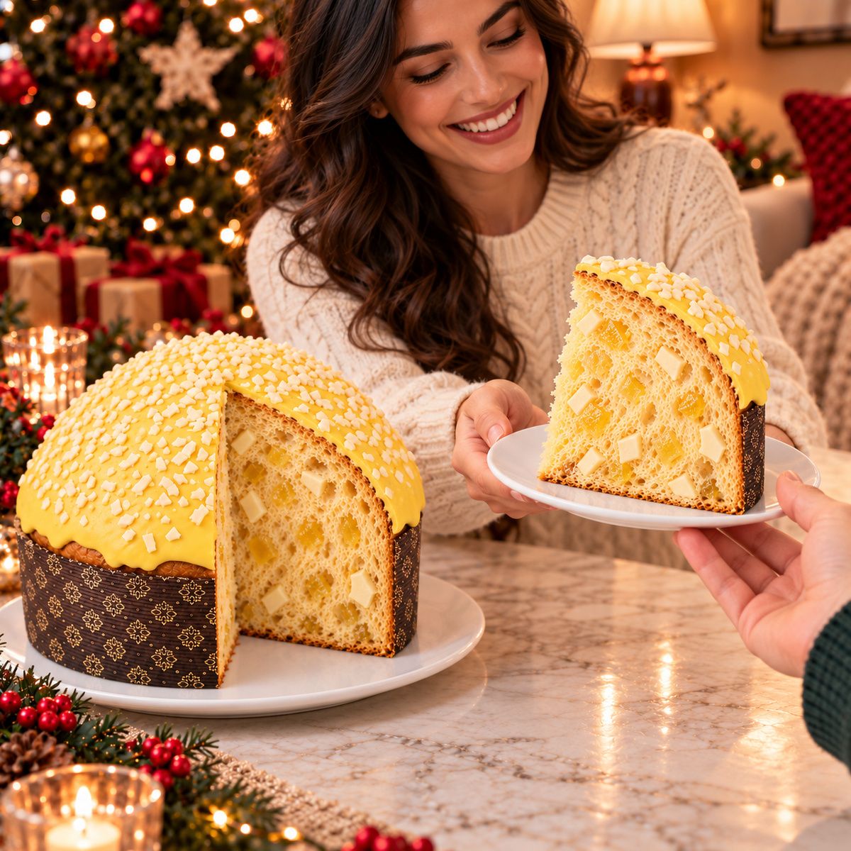 Panettone artigianale Limone e Cioccolato Bianco - SicilyAddict