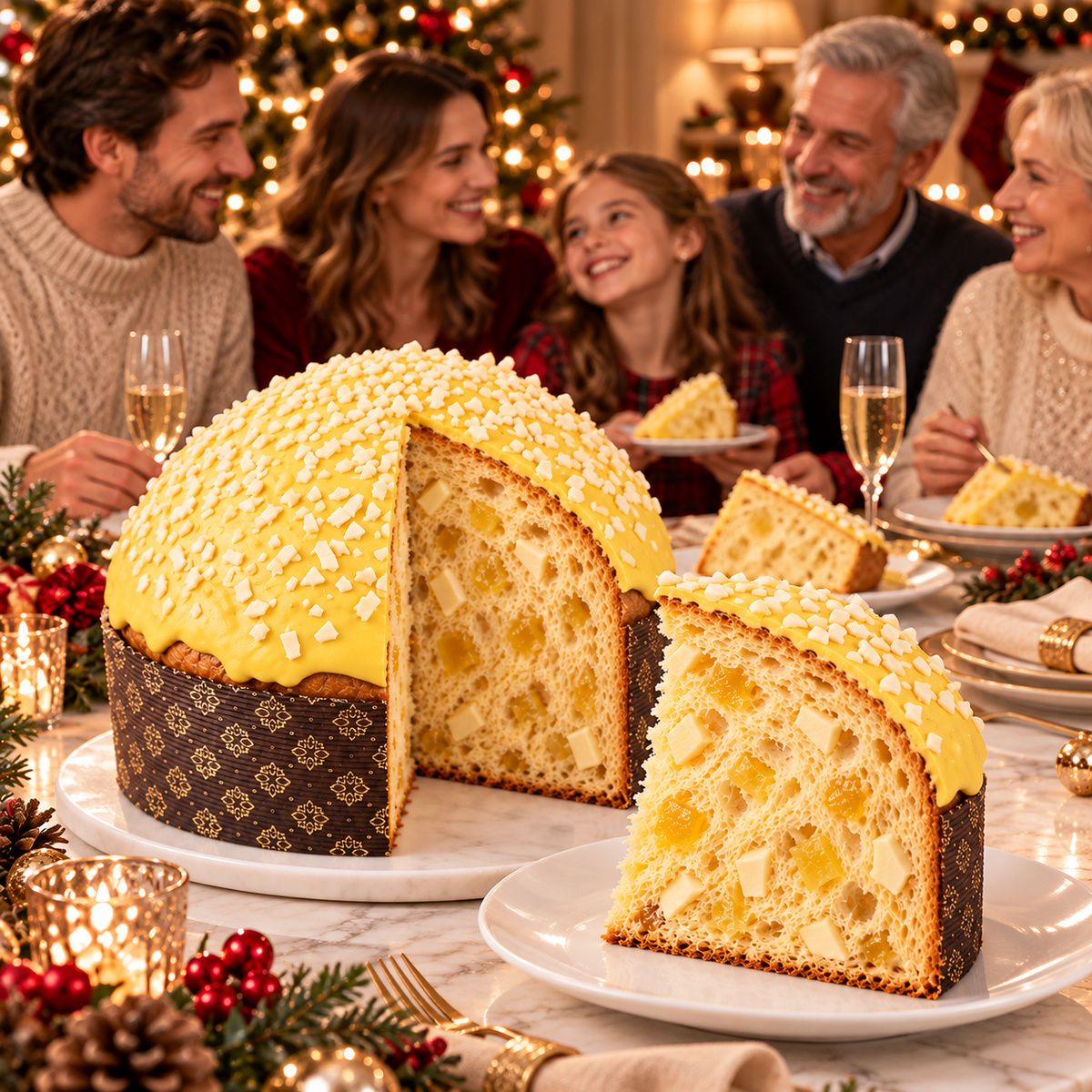 Panettone artigianale Limone e Cioccolato Bianco - SicilyAddict
