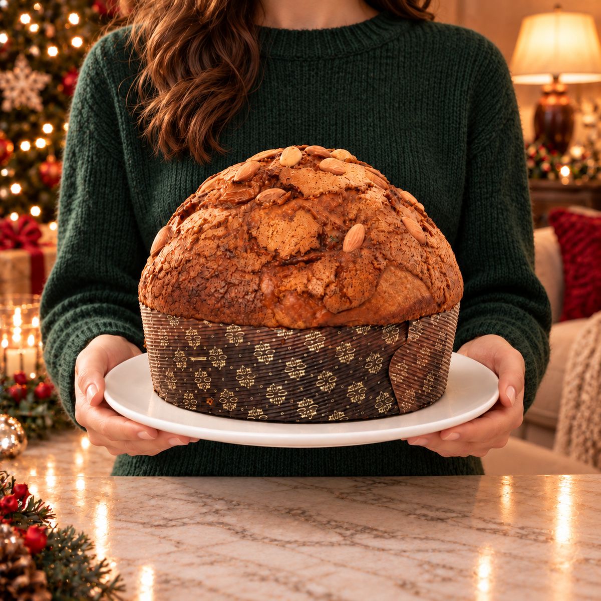 Panettone artigianale Mele e Cannella - SicilyAddict