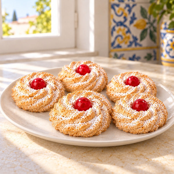 Paste di mandorla siciliane Ricce con Ciliegia - SicilyAddict
