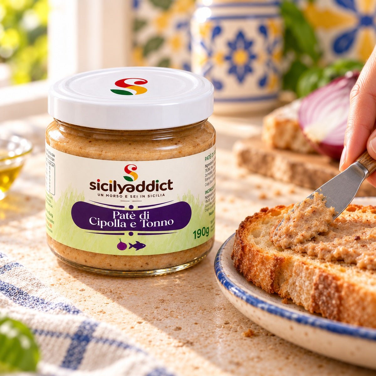 Patè di Cipolla e Tonno 190G - SicilyAddict