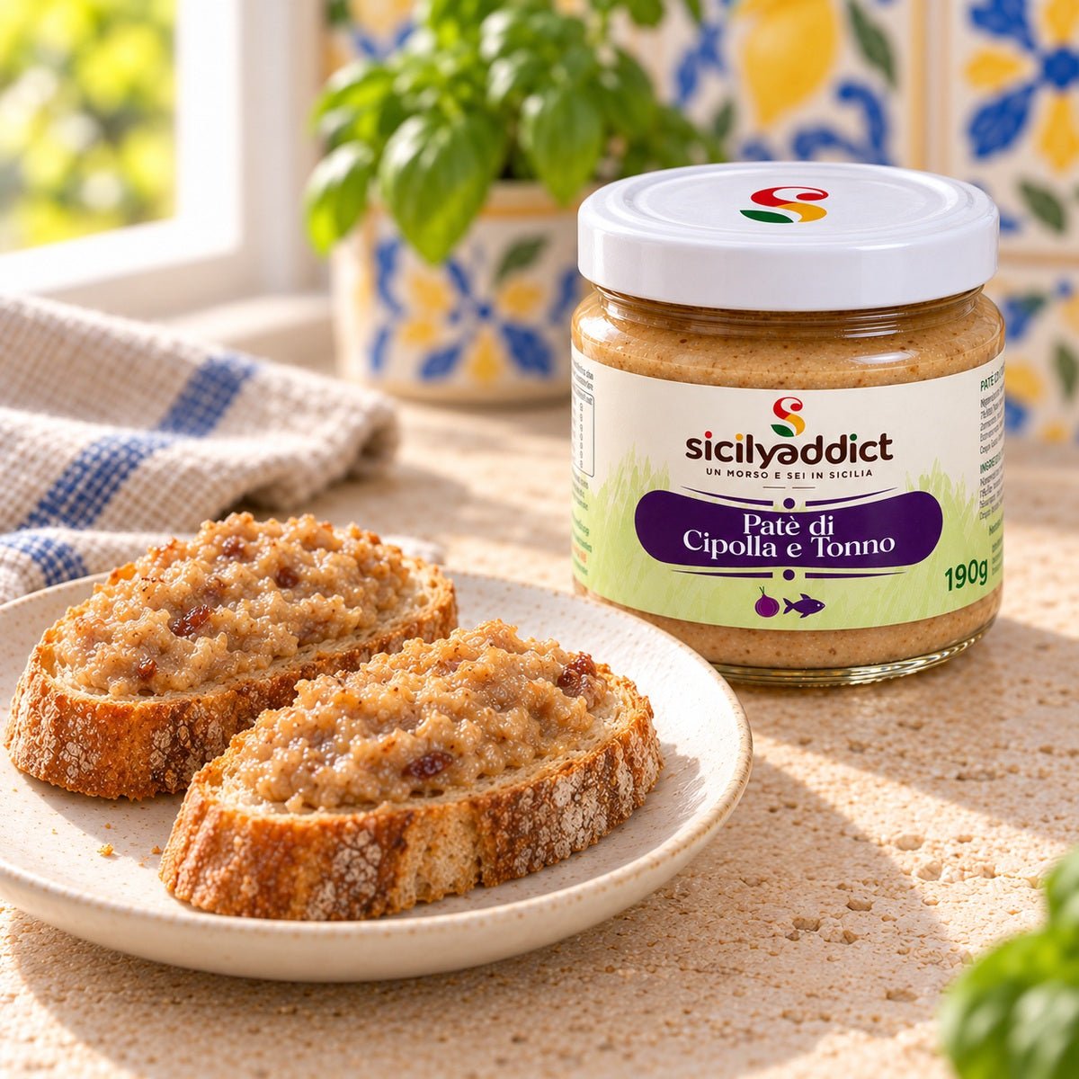 Patè di Cipolla e Tonno 190G - SicilyAddict