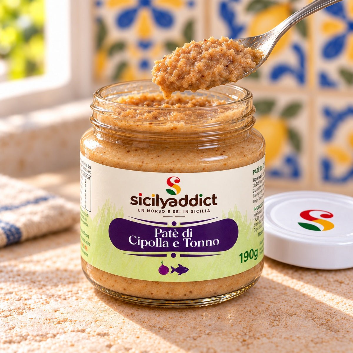Patè di Cipolla e Tonno 190G - SicilyAddict