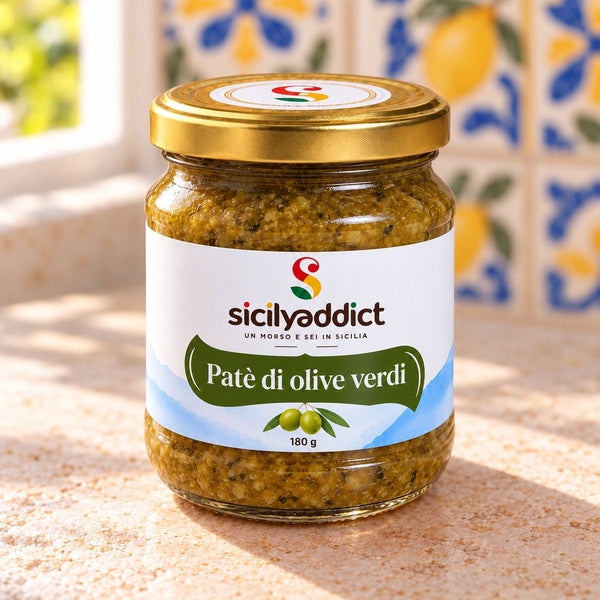 Patè di olive verdi 180 g - SicilyAddict