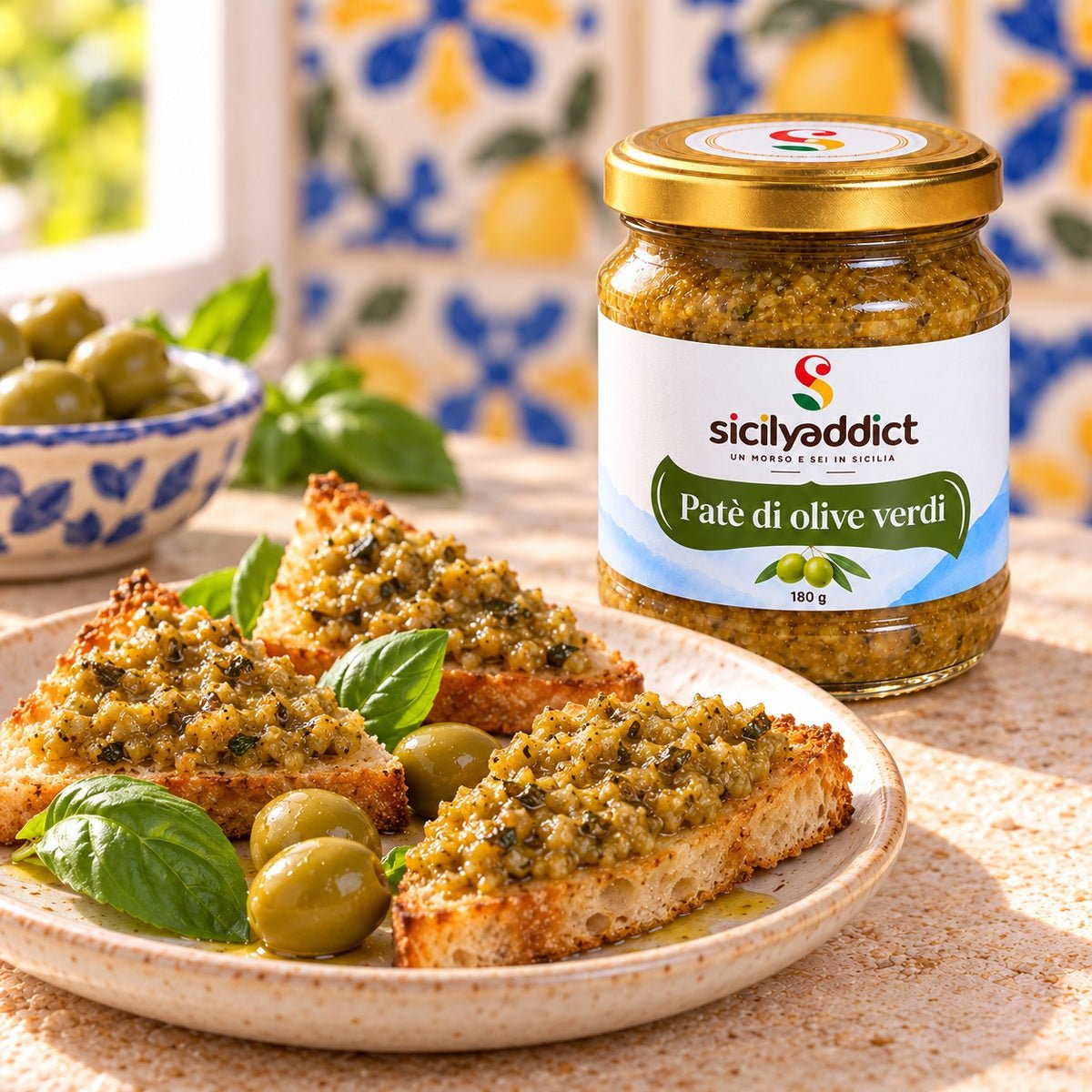Patè di olive verdi 180 g - SicilyAddict
