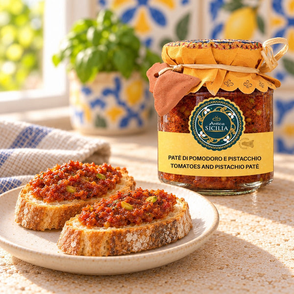 Patè di pomodori e pistacchi 180 g - SicilyAddict