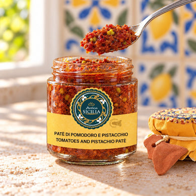 Patè di pomodori e pistacchi 180 g - SicilyAddict