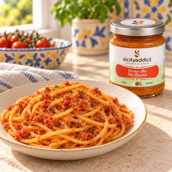Pesto alla siciliana 190g - SicilyAddict