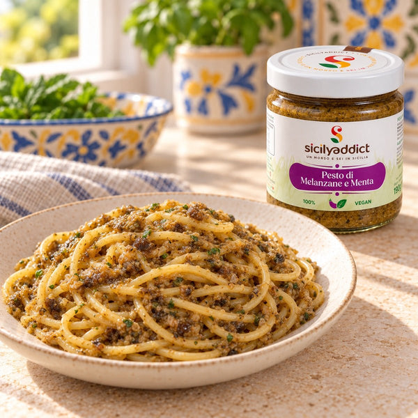 Pesto di Melanzane e Menta 190g - SicilyAddict