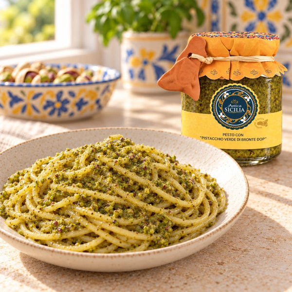 Pesto di pistacchi di Bronte 180g - SicilyAddict