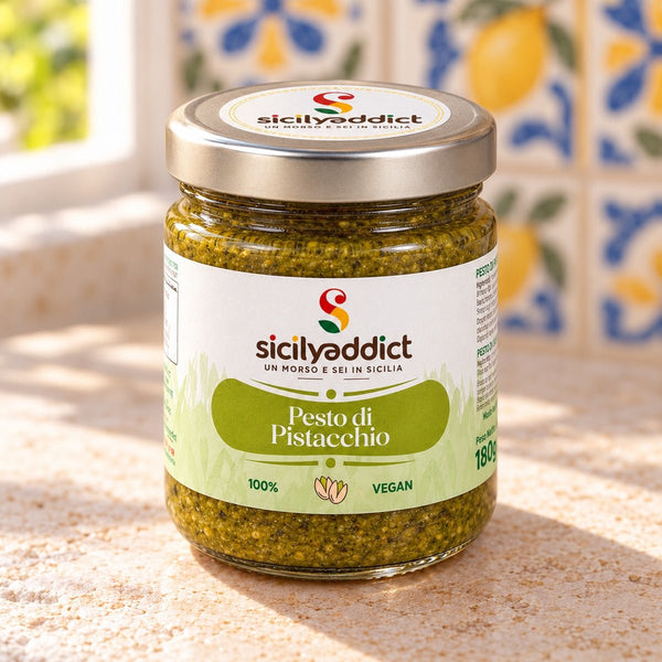 Pesto di Pistacchio Siciliano 180g - SicilyAddict