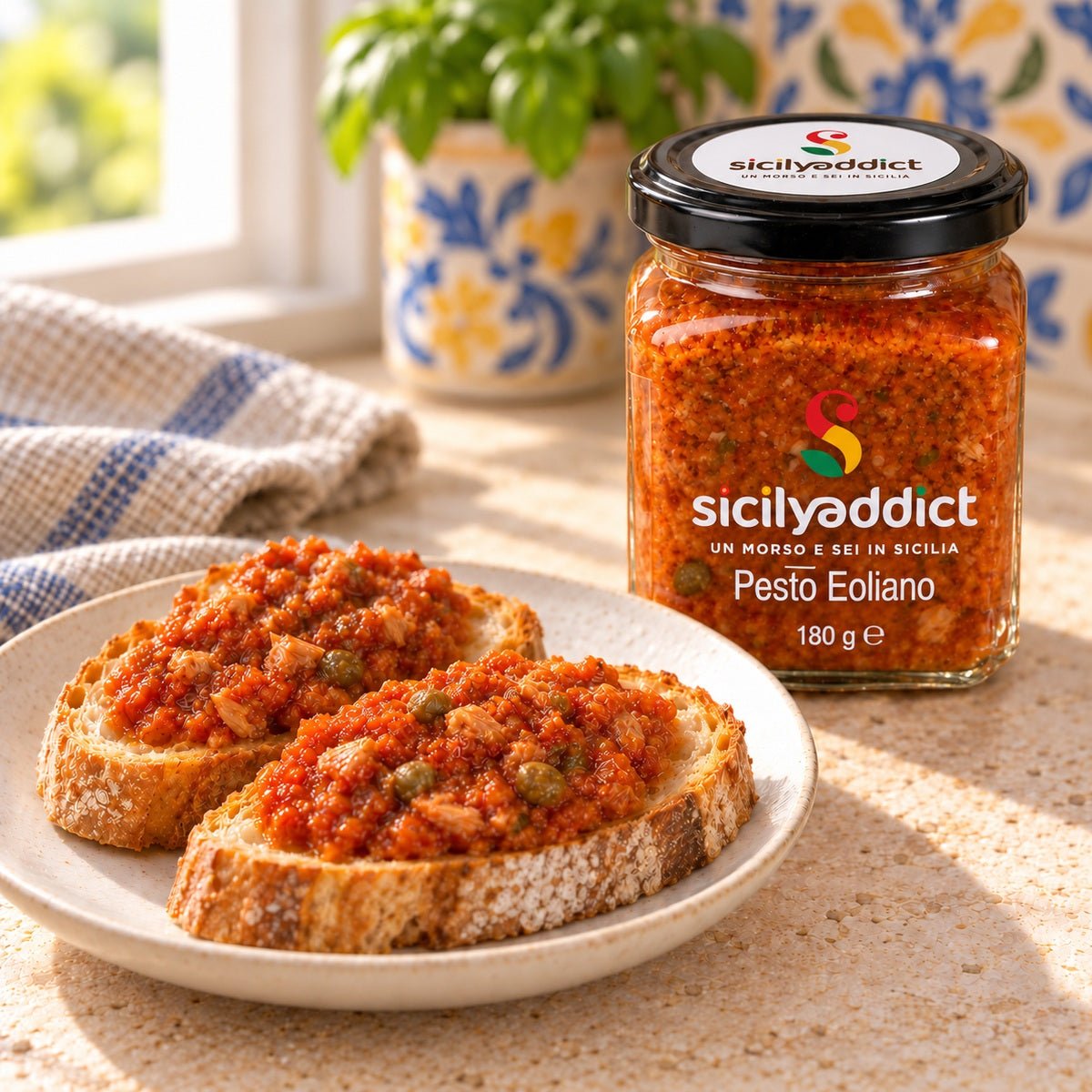 Pesto Eoliano 180 g - SicilyAddict