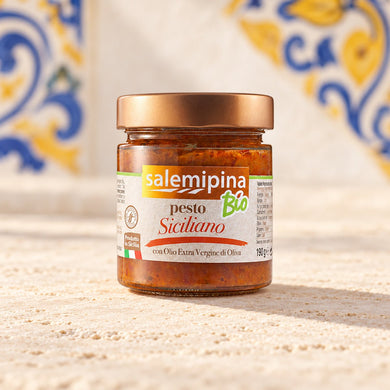Pesto siciliano bio 190 g - SicilyAddict